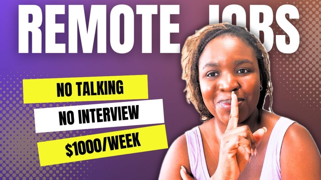 Remote jobs for introverts (no talking required)!!!