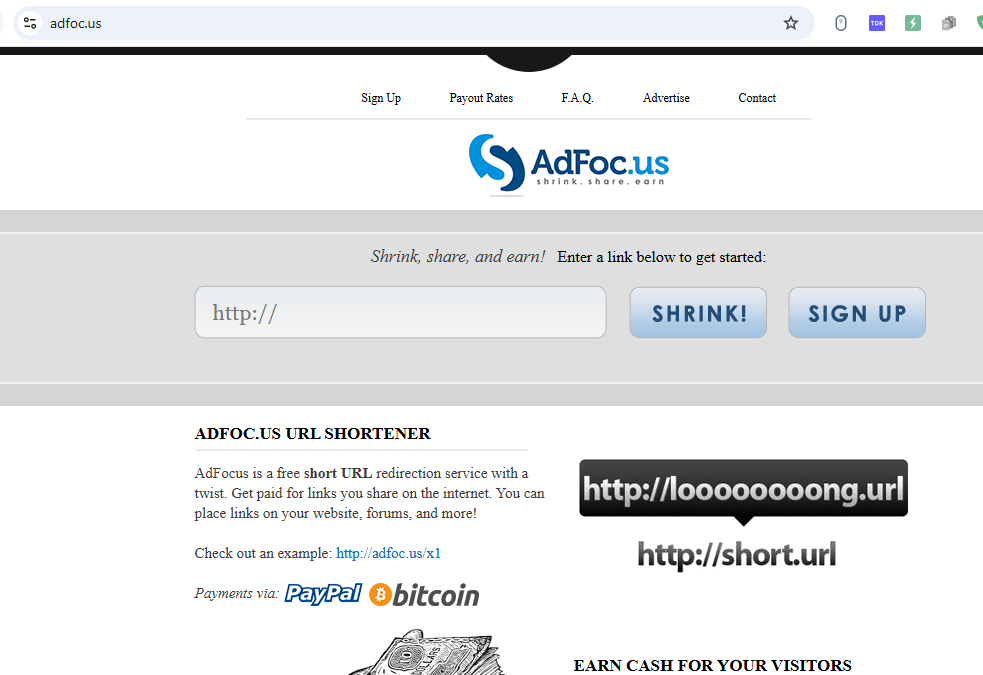 Adfoc.us Review: Is It Worth Using to Make Money Shortening Links?